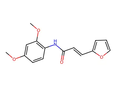 (E)-N-(2,4-dimethoxyphenyl)-3-(furan-2-yl)prop-2-enamide structure