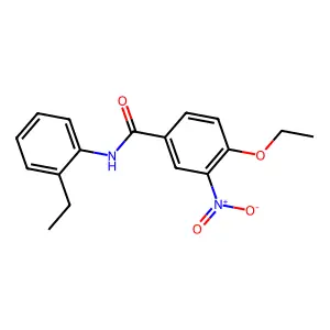 4-ethoxy-N-(2-ethylphenyl)-3-nitrobenzamide structure