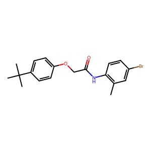 N-(4-bromo-2-methylphenyl)-2-(4-tert-butylphenoxy)acetamide structure