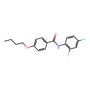 4-butoxy-N-(2,4-difluorophenyl)benzamide structure