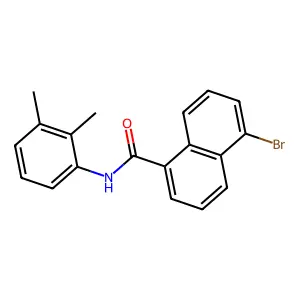 5-bromo-N-(2,3-dimethylphenyl)naphthalene-1-carboxamide structure