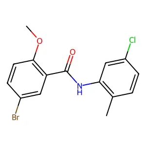 5-bromo-N-(5-chloro-2-methylphenyl)-2-methoxybenzamide structure