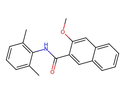 N-(2,6-dimethylphenyl)-3-methoxynaphthalene-2-carboxamide structure