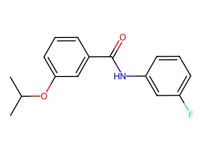 N-(3-fluorophenyl)-3-(propan-2-yloxy)benzamide structure