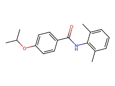 N-(2,6-dimethylphenyl)-4-(propan-2-yloxy)benzamide structure