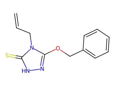 4-allyl-5-(benzyloxy)-4H-1,2,4-triazole-3-thiol structure