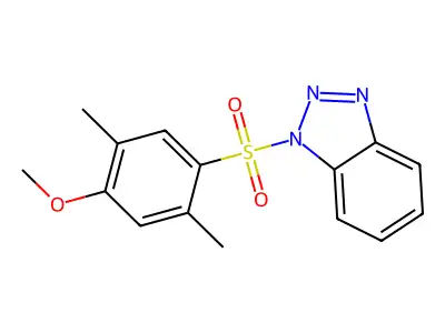 1-(4-Methoxy-2,5-dimethylphenyl)sulfonylbenzotriazole structure