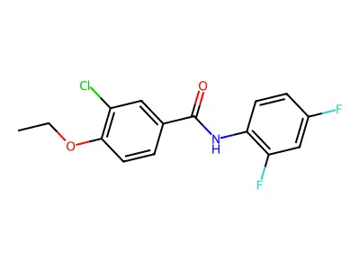 3-chloro-N-(2,4-difluorophenyl)-4-ethoxybenzamide structure