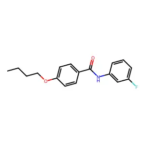 4-butoxy-N-(3-fluorophenyl)benzamide structure