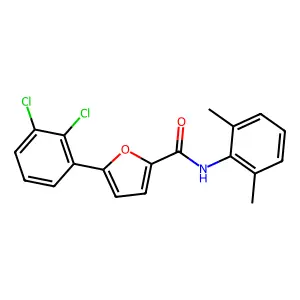 5-(2,3-dichlorophenyl)-N-(2,6-dimethylphenyl)furan-2-carboxamide structure