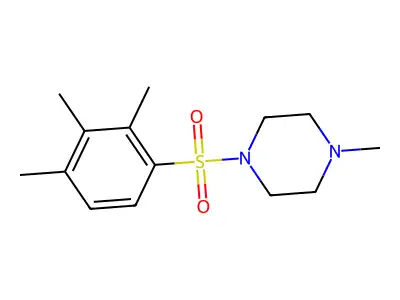 1-Methyl-4-(2,3,4-trimethylphenyl)sulfonylpiperazine structure