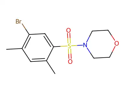 4-(5-Bromo-2,4-dimethylphenyl)sulfonylmorpholine structure