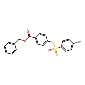 Benzyl 4-[(4-bromobenzenesulfonyl)oxy]benzoate structure