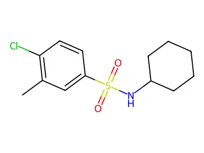 [(4-Chloro-3-methylphenyl)sulfonyl]cyclohexylamine structure