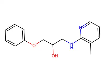 1-[(3-Methylpyridin-2-yl)amino]-3-phenoxypropan-2-ol structure