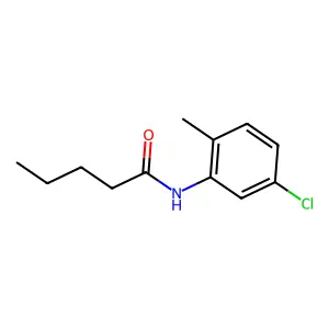 N-(5-chloro-2-methylphenyl)pentanamide structure
