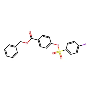 Benzyl 4-[(4-iodobenzenesulfonyl)oxy]benzoate structure