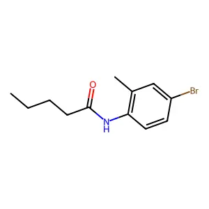 N-(4-bromo-2-methylphenyl)pentanamide structure