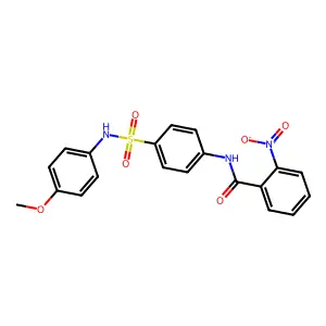 N-[4-[(4-methoxyphenyl)sulfamoyl]phenyl]-2-nitrobenzamide structure