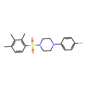 1-(4-Fluorophenyl)-4-(2,3,4-trimethylbenzenesulfonyl)piperazine structure