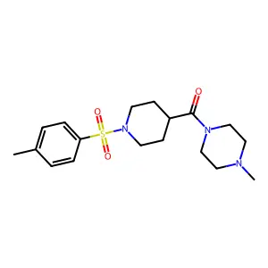 [1-(4-Methylphenyl)sulfonylpiperidin-4-yl]-(4-methylpiperazin-1-yl)methanone structure