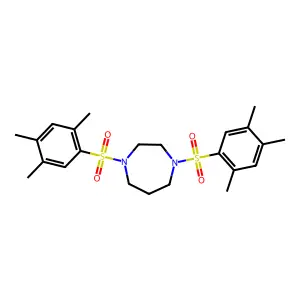 1,4-Bis[(2,4,5-trimethylphenyl)sulfonyl]-1,4-diazepane structure