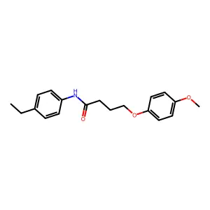 N-(4-ethylphenyl)-4-(4-methoxyphenoxy)butanamide structure