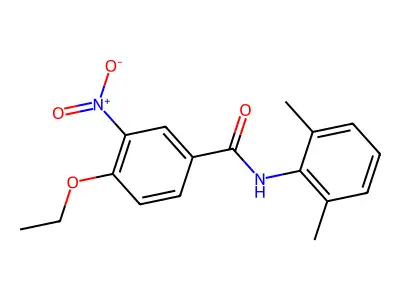 N-(2,6-dimethylphenyl)-4-ethoxy-3-nitrobenzamide structure