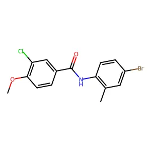 N-(4-bromo-2-methylphenyl)-3-chloro-4-methoxybenzamide structure