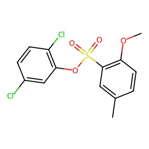 2,5-Dichlorophenyl 2-methoxy-5-methylbenzenesulfonate structure