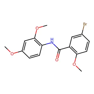 5-bromo-N-(2,4-dimethoxyphenyl)-2-methoxybenzamide structure