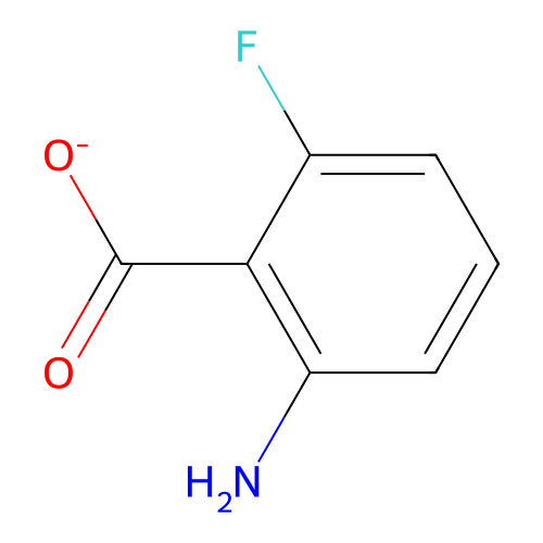 2-Amino-6-fluorobenzoate structure