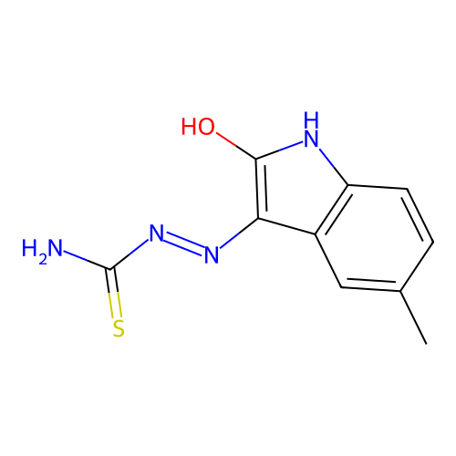 [(5-Methyl-2-oxoindol-3-yl)amino]thiourea structure