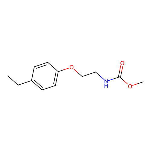 Methyl [2-(4-ethylphenoxy)ethyl]carbamate structure