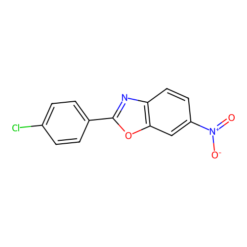 2-(4-Chlorophenyl)-6-nitro-1,3-benzoxazole structure
