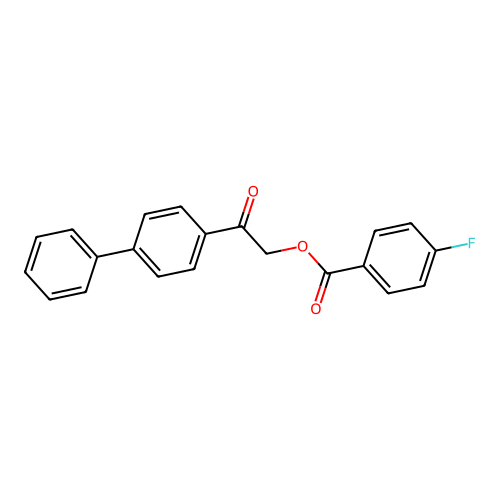 2-(Biphenyl-4-yl)-2-oxoethyl 4-fluorobenzoate structure