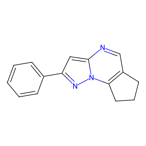 2-Phenyl-7,8-dihydro-6H-cyclopenta[e]pyrazolo[1,5-a]pyrimidine structure