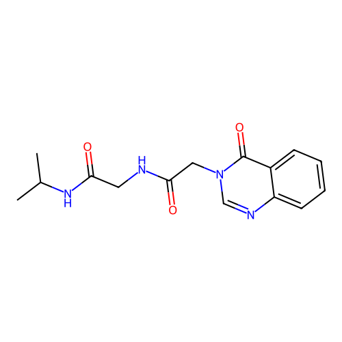 N-isopropyl-2-(2-(4-oxoquinazolin-3(4H)-yl)acetamido)acetamide structure