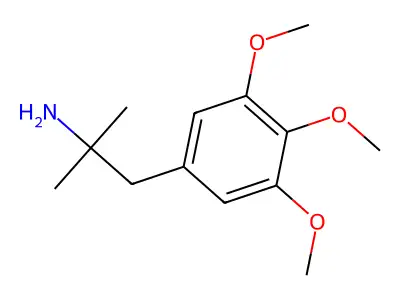 2-Methyl-1-(3,4,5-trimethoxyphenyl)propan-2-amine structure