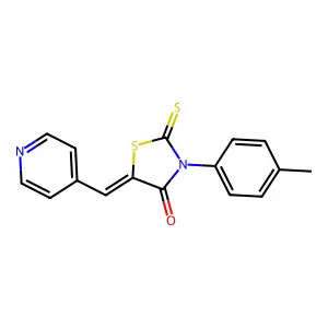 3-(4-Methylphenyl)-5-(4-pyridylmethylene)-2-thioxo-1,3-thiazolidin-4-one structure
