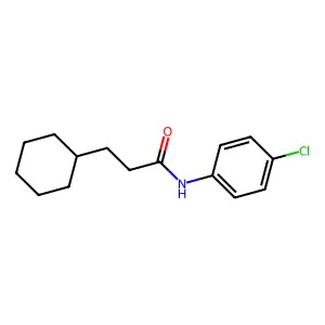 N-(4-chlorophenyl)-3-cyclohexylpropanamide structure