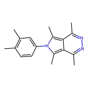 6-(3,4-dimethylphenyl)-1,4,5,7-tetramethyl-6H-pyrrolo[3,4-d]pyridazine structure