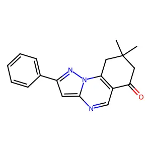 8,8-Dimethyl-2-phenyl-7,9-dihydropyrazolo[1,5-a]quinazolin-6-one structure