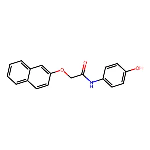 N-(4-hydroxyphenyl)-2-naphthalen-2-yloxyacetamide structure