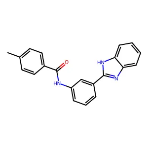 N-[3-(1H-benzimidazol-2-yl)phenyl]-4-methylbenzamide structure