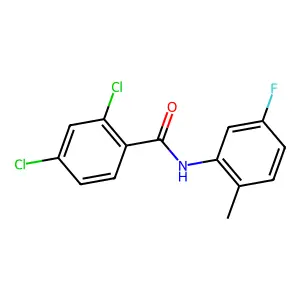 2,4-dichloro-N-(5-fluoro-2-methylphenyl)benzamide structure