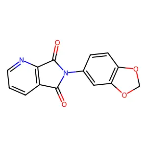 6-(1,3-Benzodioxol-5-yl)pyrrolo[3,4-b]pyridine-5,7-dione structure