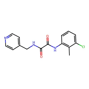 N~1~-(3-chloro-2-methylphenyl)-N~2~-(pyridin-4-ylmethyl)ethanediamide structure