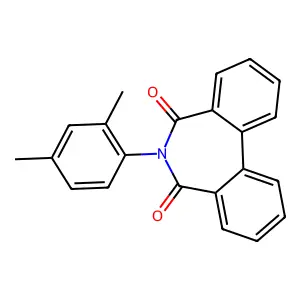 6-(2,4-dimethylphenyl)-5H-dibenzo[c,e]azepine-5,7(6H)-dione structure
