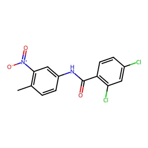 2,4-二氯-N-(4-甲基-3-硝基苯基)苯甲酰胺 structure